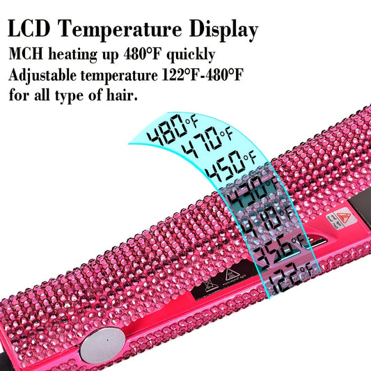 Bling Rhinestone Hair Straightener