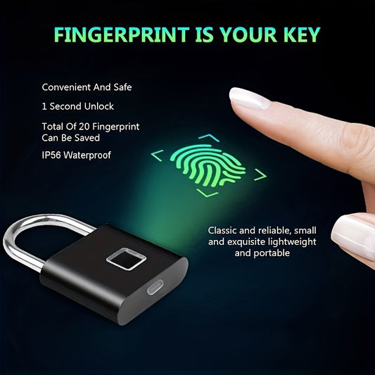 Compact Smart Fingerprint Padlock