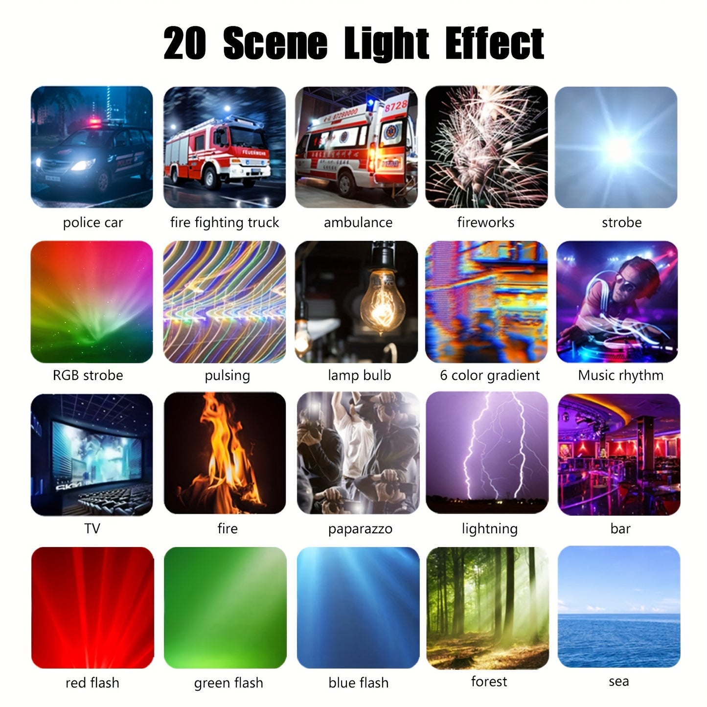 LED RGB Camera Light Full Color