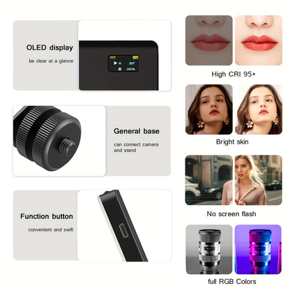 LED RGB Camera Light Full Color