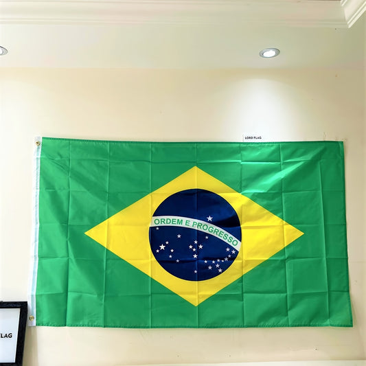 Beautiful Brazilian Flag Banner