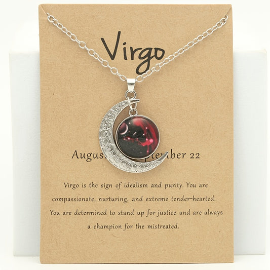 Cross-border New Luminous 12 Zodiac Necklace