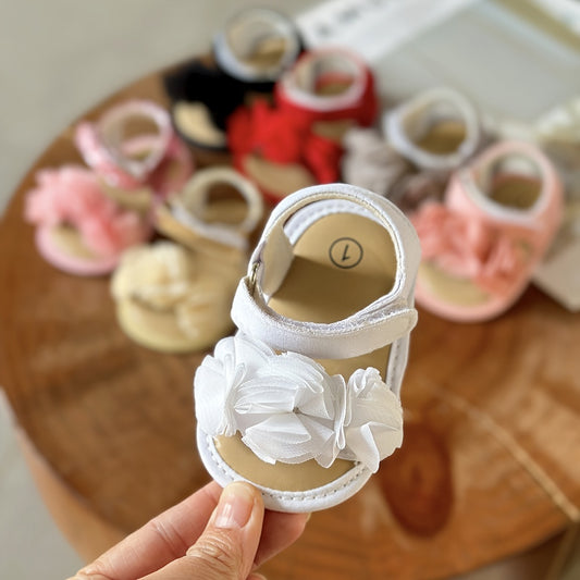 Adorable Baby Girl's Floral Sandals